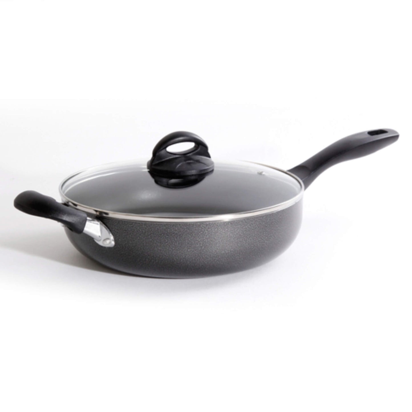 Sartén Wok Aluminio Tapa y Manilla Clairborne 26 cm Oster2#Gris
