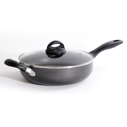 Sartén Wok Aluminio Tapa y Manilla Clairborne 26 cm Oster2#Gris