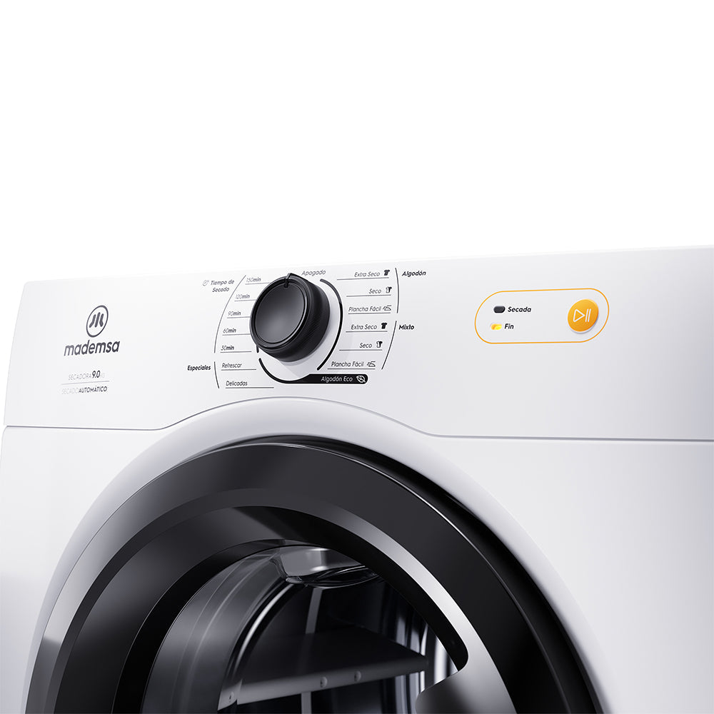 Secadora de Ropa 9 Kg Carga Frontal con Secado Automático 9D BZG Mademsa5#Blanco