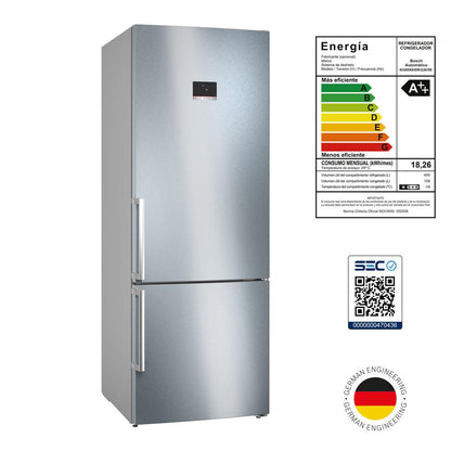 Refrigerador Combinado Serie 4 Libre Instalación KGN56XIDR Bosch2#Inox