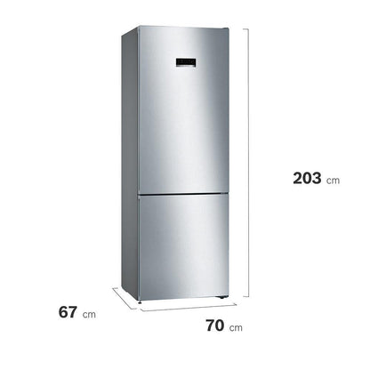 Frigorífico Combinado Libre Instalación Antihuellas Serie 4 Bosch8#Inox