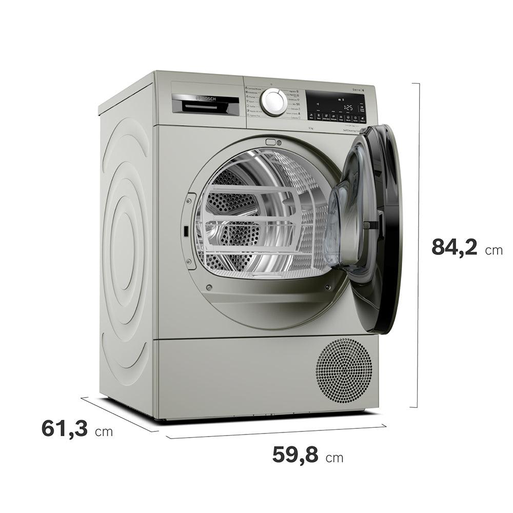 Secadora con Bomba de Calor 9 kg Serie 6 WQG2450XCL Bosch4#Inox