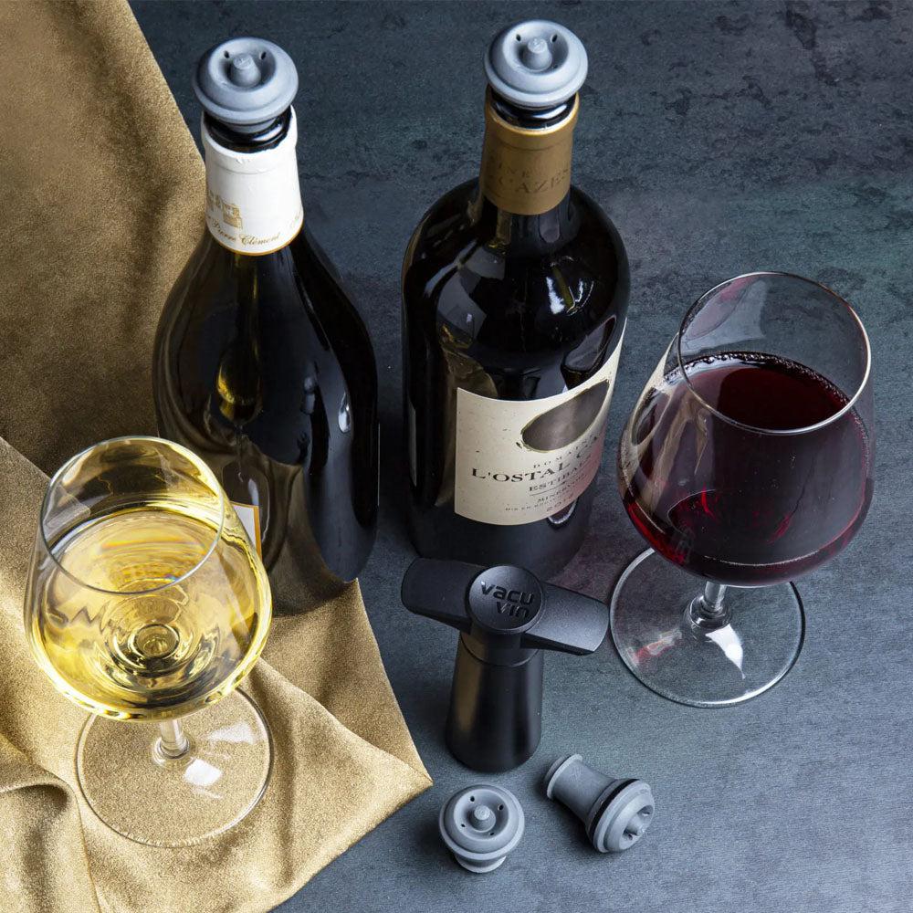 Set 10 Tapones de Vacío para Vino Vacuvin2#Gris
