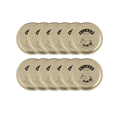 Set 12 Sellos Frasco Boca Ancha Kilner3#Gris