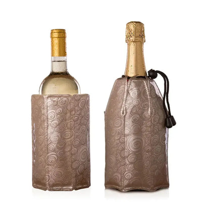 Set 2 Enfriadores Vino&Champagne Active Cooler Platinum Vacuvin-Enfriadores de Vinos
