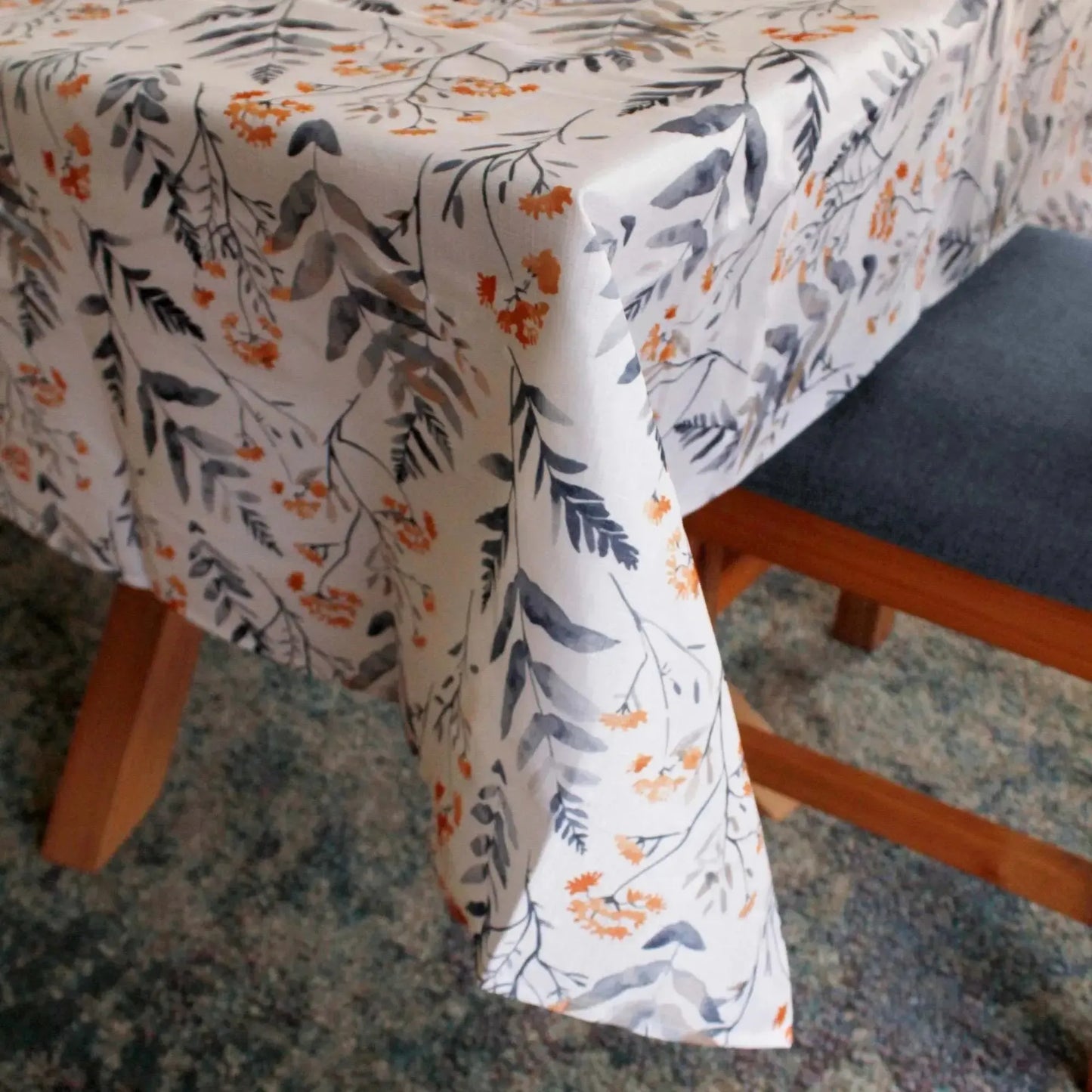 Set 2 Manteles Antimanchas Floral y Silvestre 130x180 cm Decoexpress2#Blanco