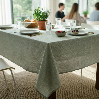 Set 2 Manteles Antimanchas Tide Verde y Tide 160x220 cm Decoexpress3#undefined