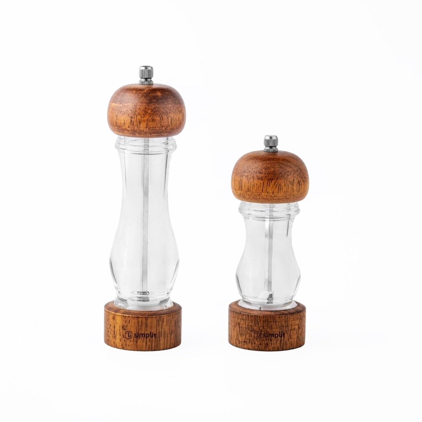 Set 2 Molinillos Sal Pimienta Madera Verona Simplit5#Marrón