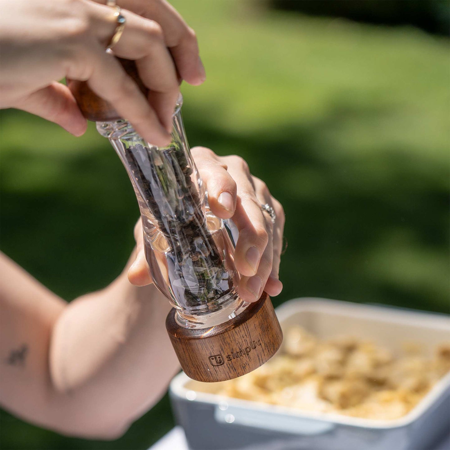 Set 2 Molinillos Sal Pimienta Madera Verona Simplit3#Marrón