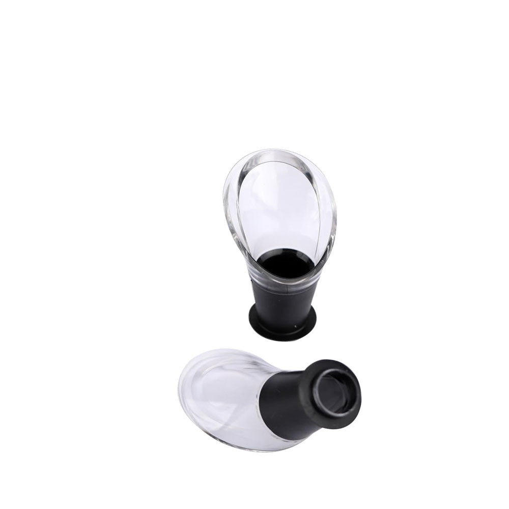 Set 2 Servidores Vino Cortagota Cristal Vacuvin4#Sin color