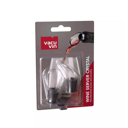 Set 2 Servidores Vino Cortagota Cristal Vacuvin5#Sin color
