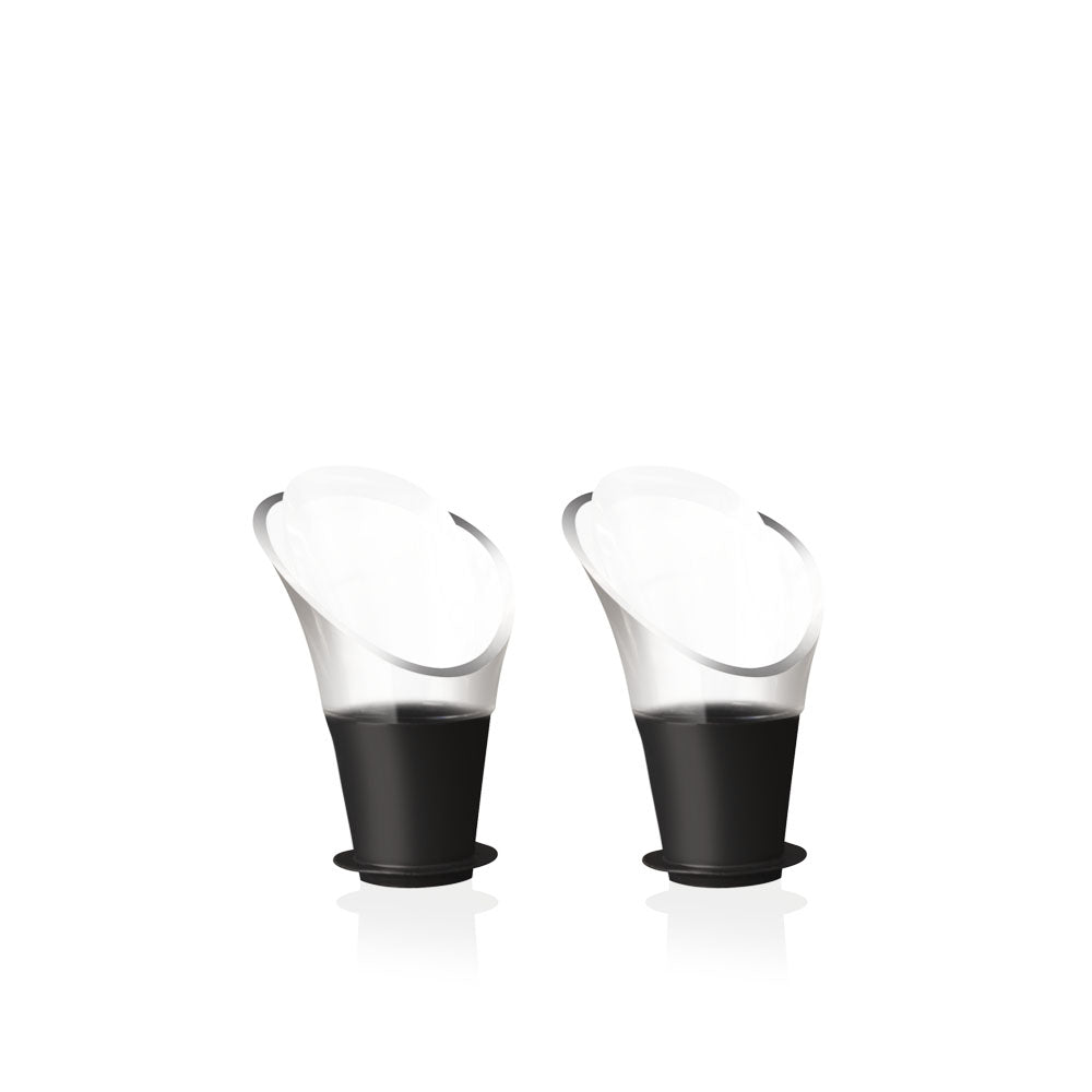 Set 2 Servidores Vino Cortagota Cristal Vacuvin1#Sin color