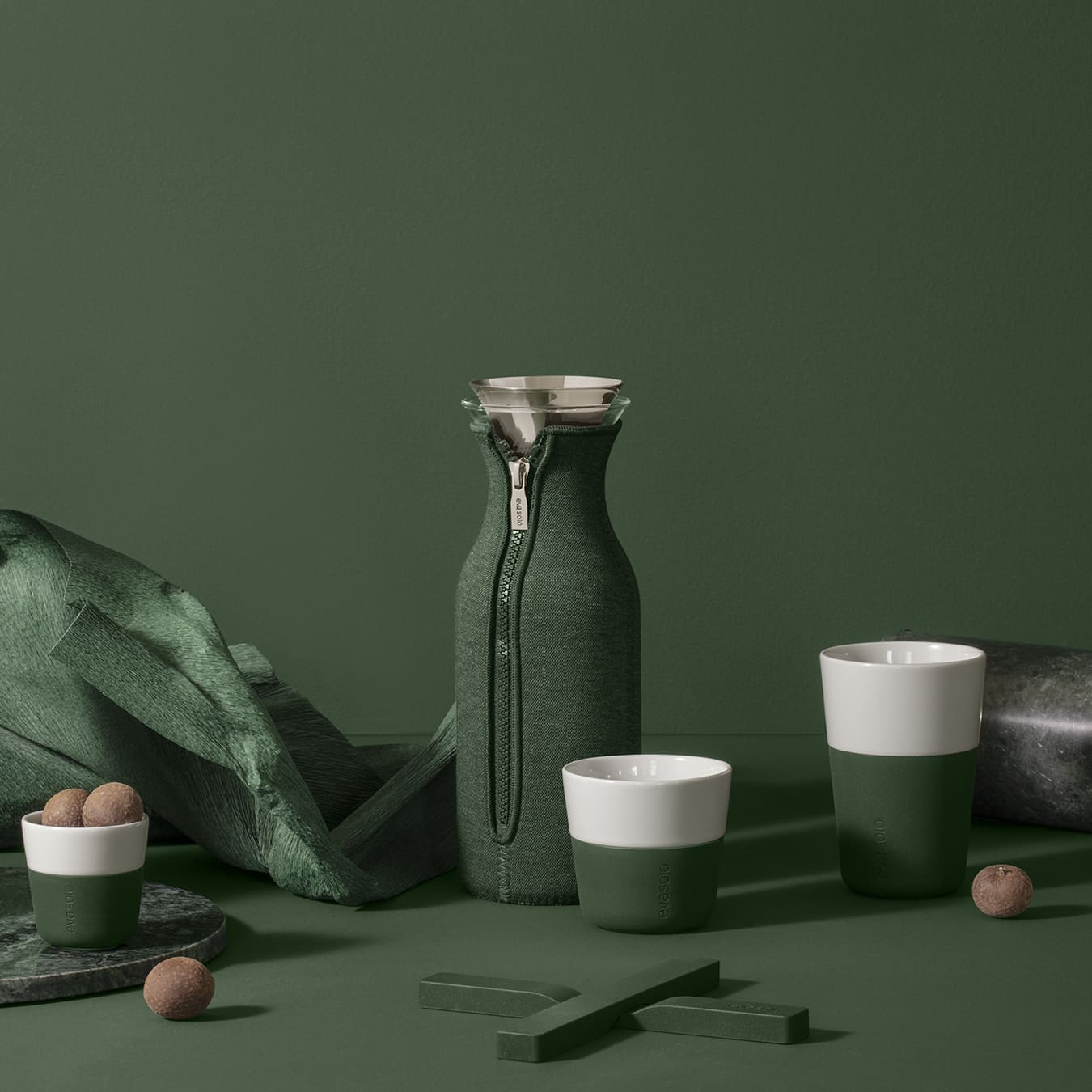 Set 2 Tazas Latte Eva Solo4#Verde