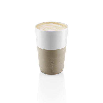Set 2 Tazas Latte Eva Solo14#Negro