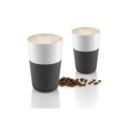 Set 2 Tazas Latte Eva Solo7#Negro