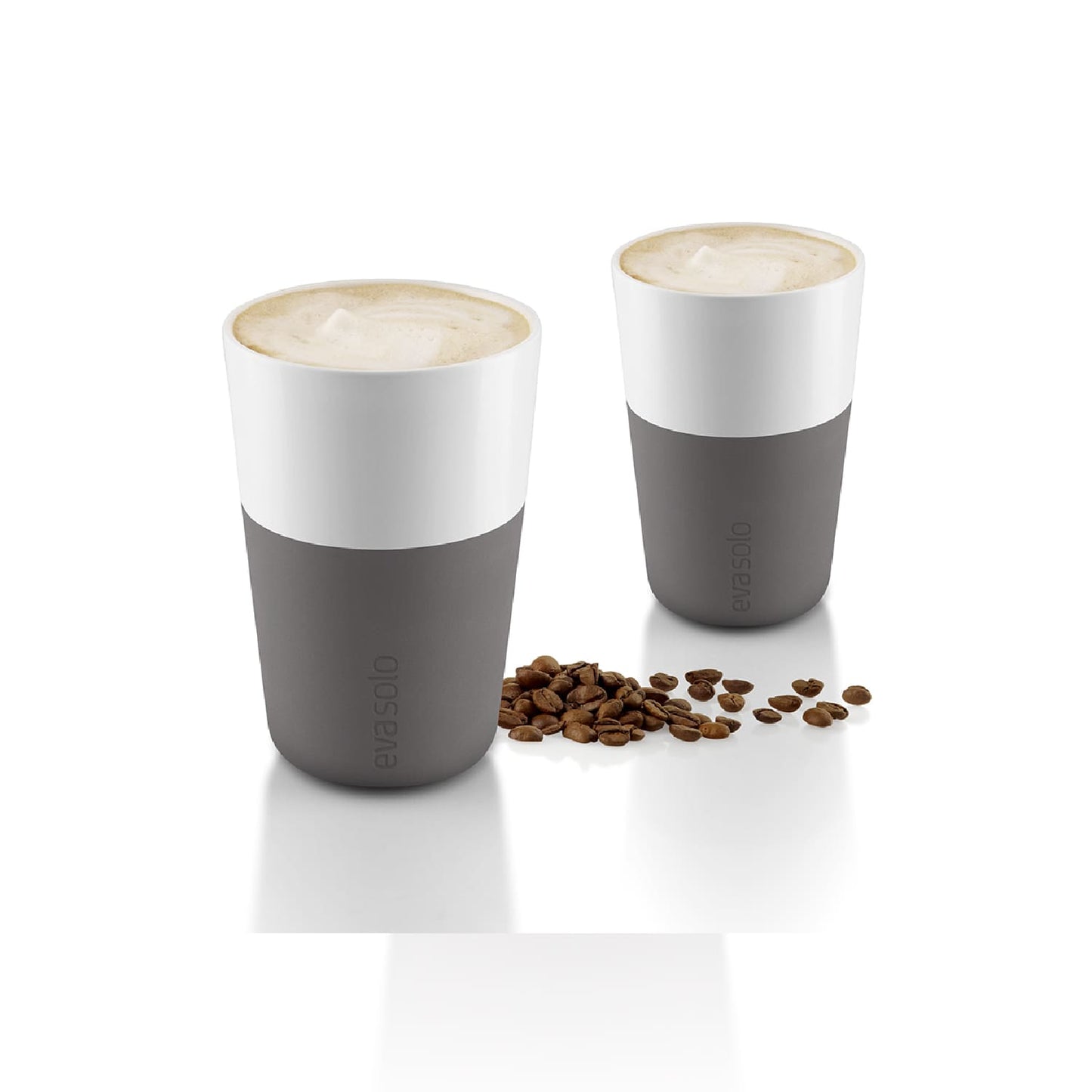 Set 2 Tazas Latte Eva Solo9#Gris