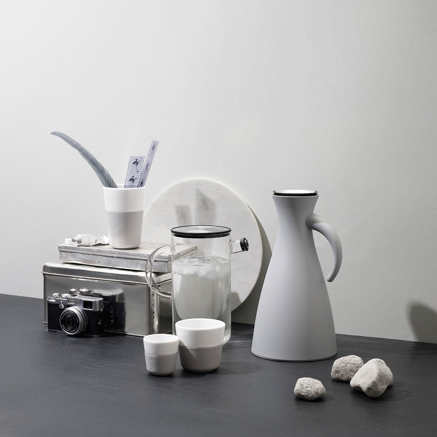 Set 2 Tazas Latte Eva Solo6#Gris