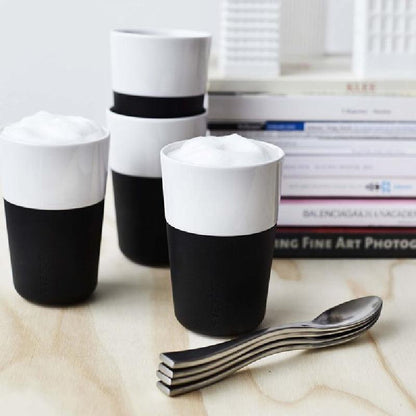 Set 2 Tazas Latte Eva Solo1#Negro
