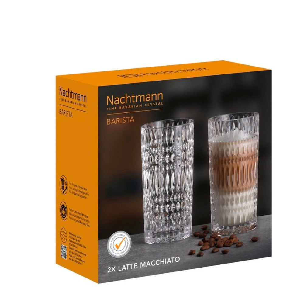 Set 2 Vasos Barista Ethno Latte Macchiatto Nachtmann6#Transparente