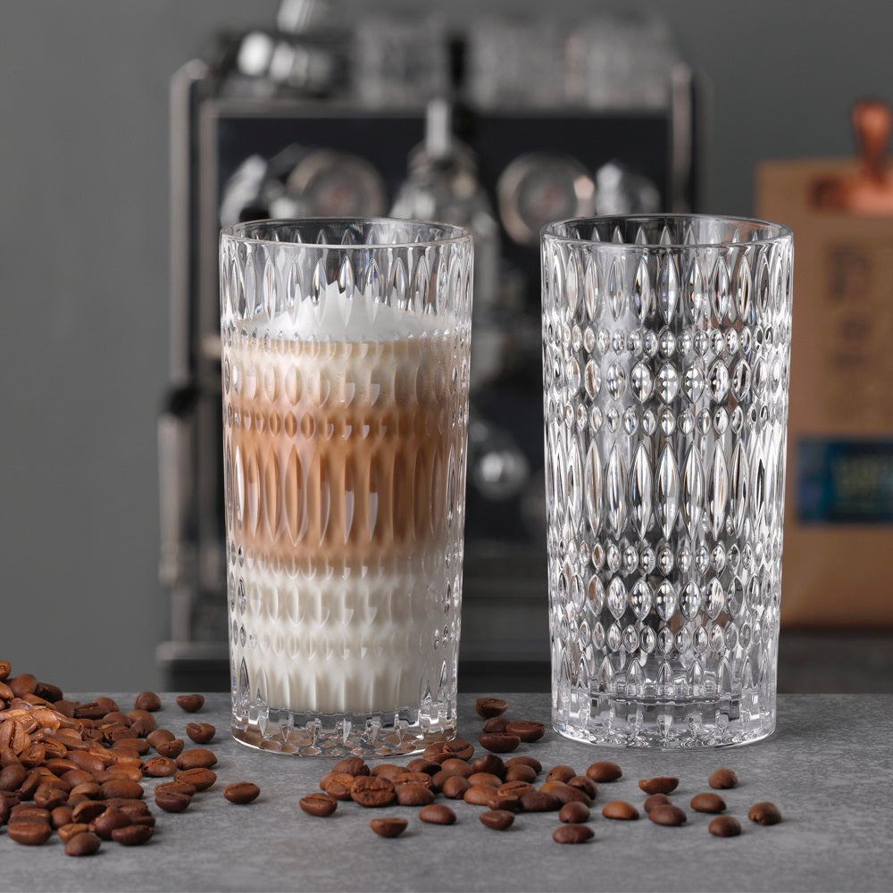 Set 2 Vasos Barista Ethno Latte Macchiatto Nachtmann1#Transparente
