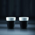 Set 2 Vasos de Porcelana con Banda de Silicona 300 ml Bodum1#Blanco|Negro