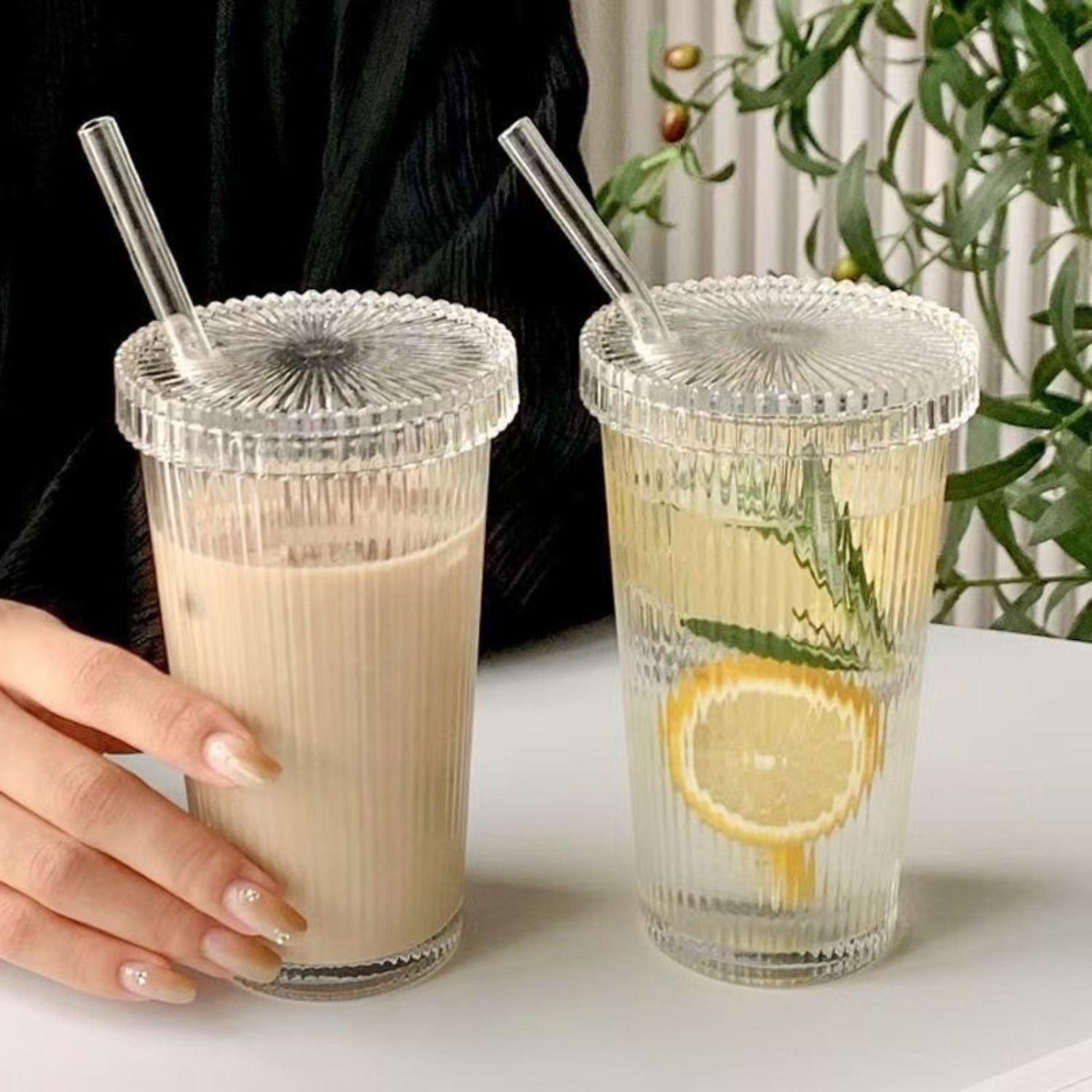 Set 2 Vasos Doble Fondo – – El Buen Café