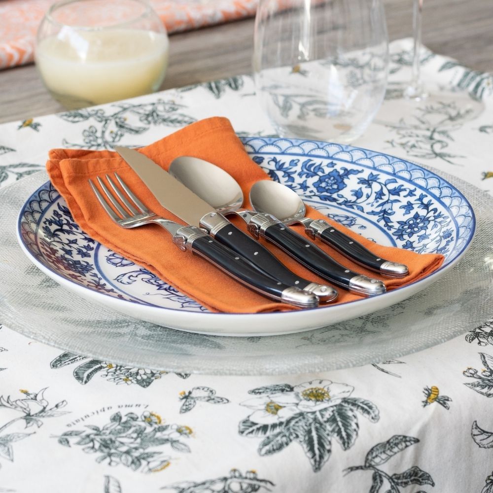 Set Cubiertos 24 Piezas A Granel Jean Nerón Laguiole2#Negro