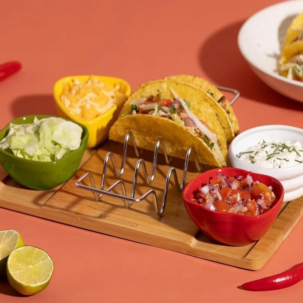 Set 3 Bowls World Foods Fajita Typhoon6#Sin color