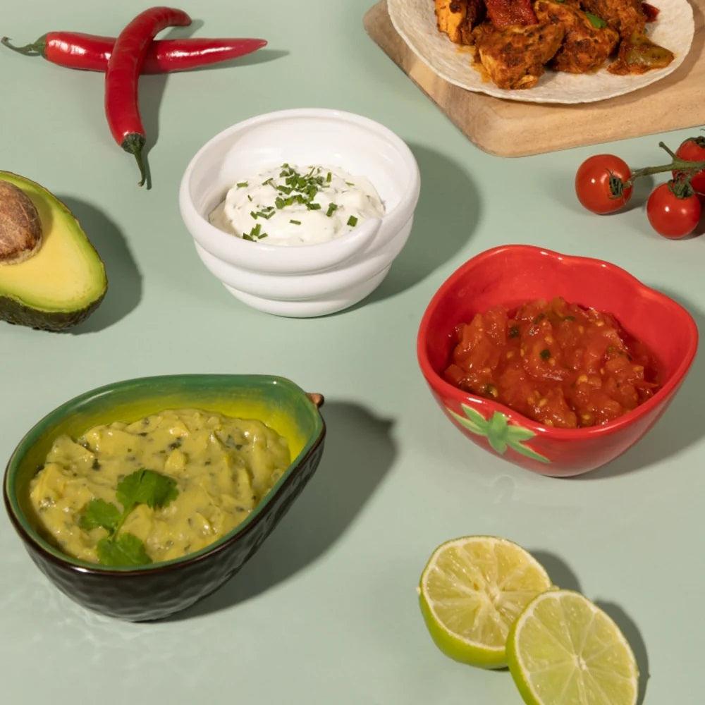 Set 3 Bowls World Foods Fajita Typhoon1#Sin color