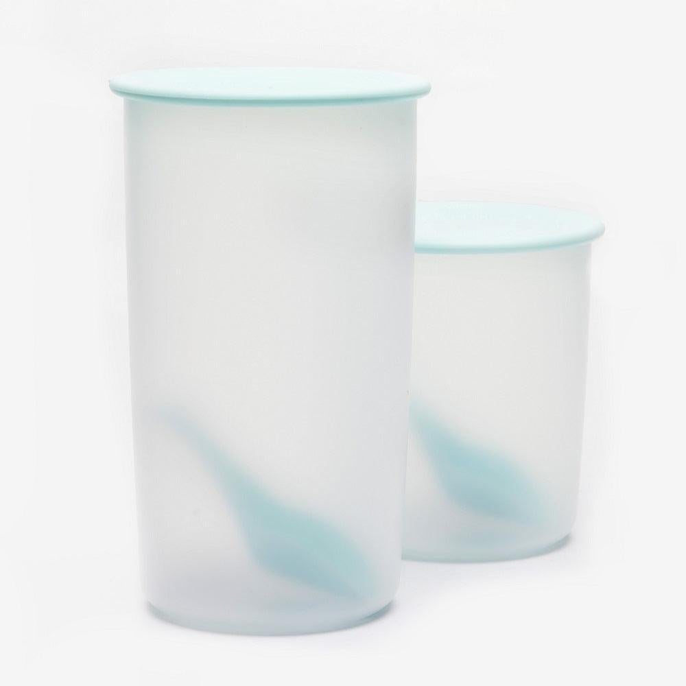 Set 3 Contenedores Cilindricos Bipo8#Verde Menta