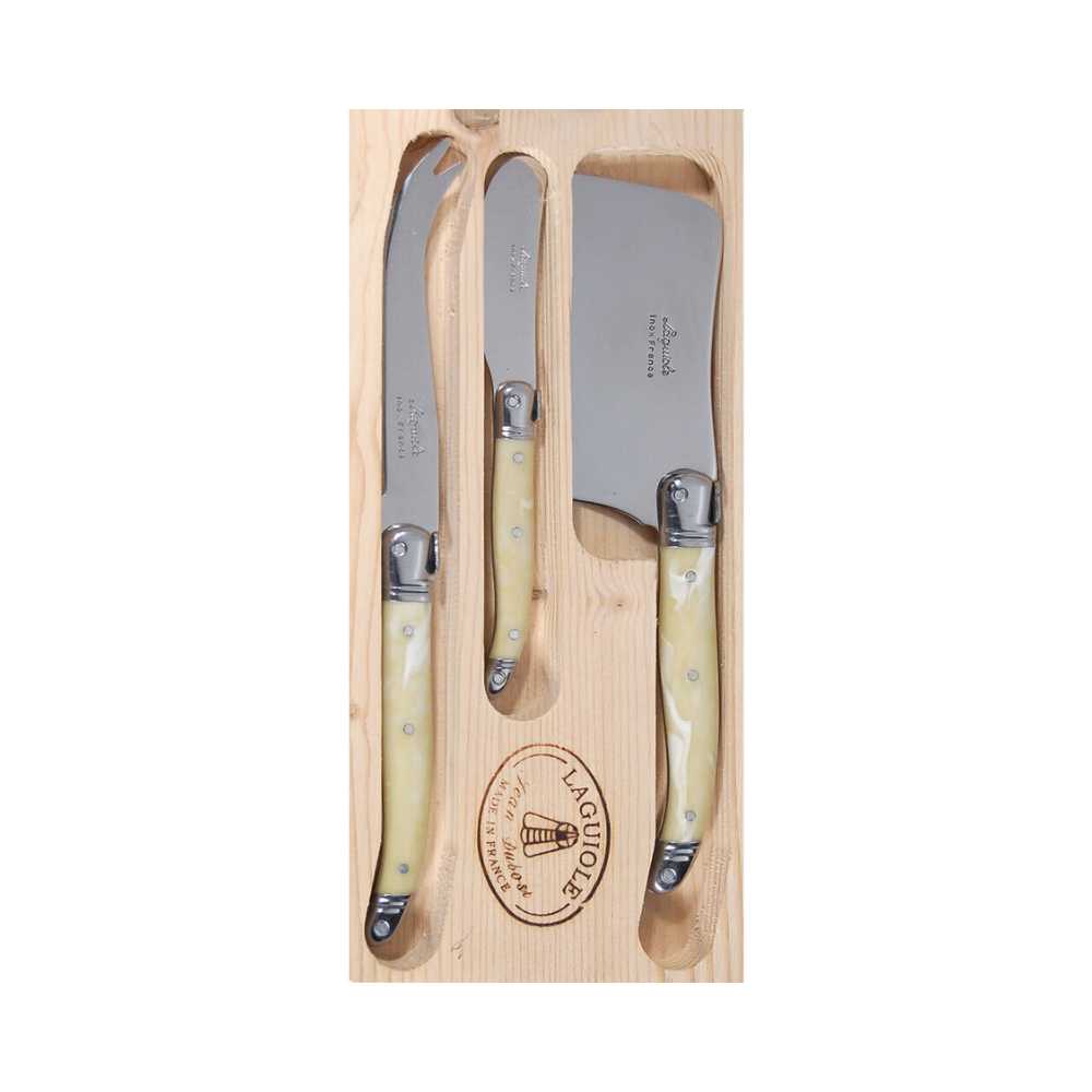 Set 3 Cuchillos Queso Laguiole Jean Dubost2#Beige
