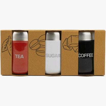 Set 3 Frascos Organizadores Acero Inoxidable Decoexpress1#Sin color