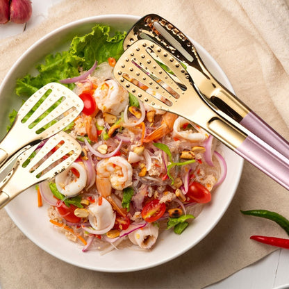 Set 3 Pinzas de Acero para Cocina 23 Cm Santú Home & Deco4#Rosa