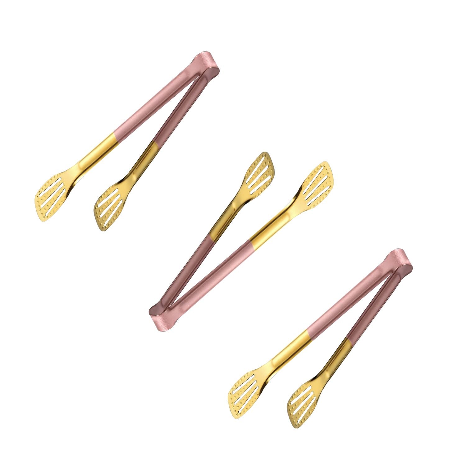 Set 3 Pinzas de Acero para Cocina 23 Cm Santú Home & Deco7#Rosa