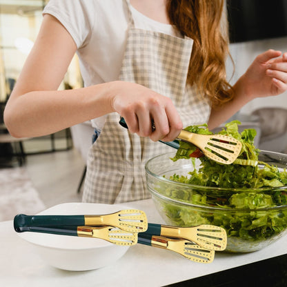 Set 3 Pinzas de Acero para Cocina 23 Cm Santú Home & Deco2#Verde