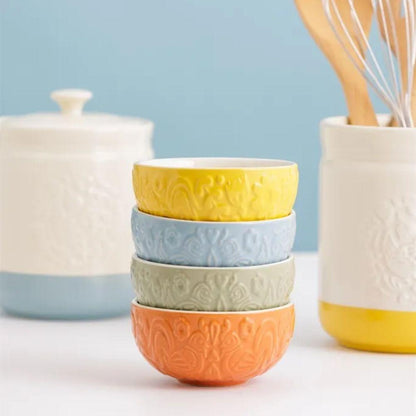 Set 4 Bowls Home To Roost Mason Cash1#Sin color