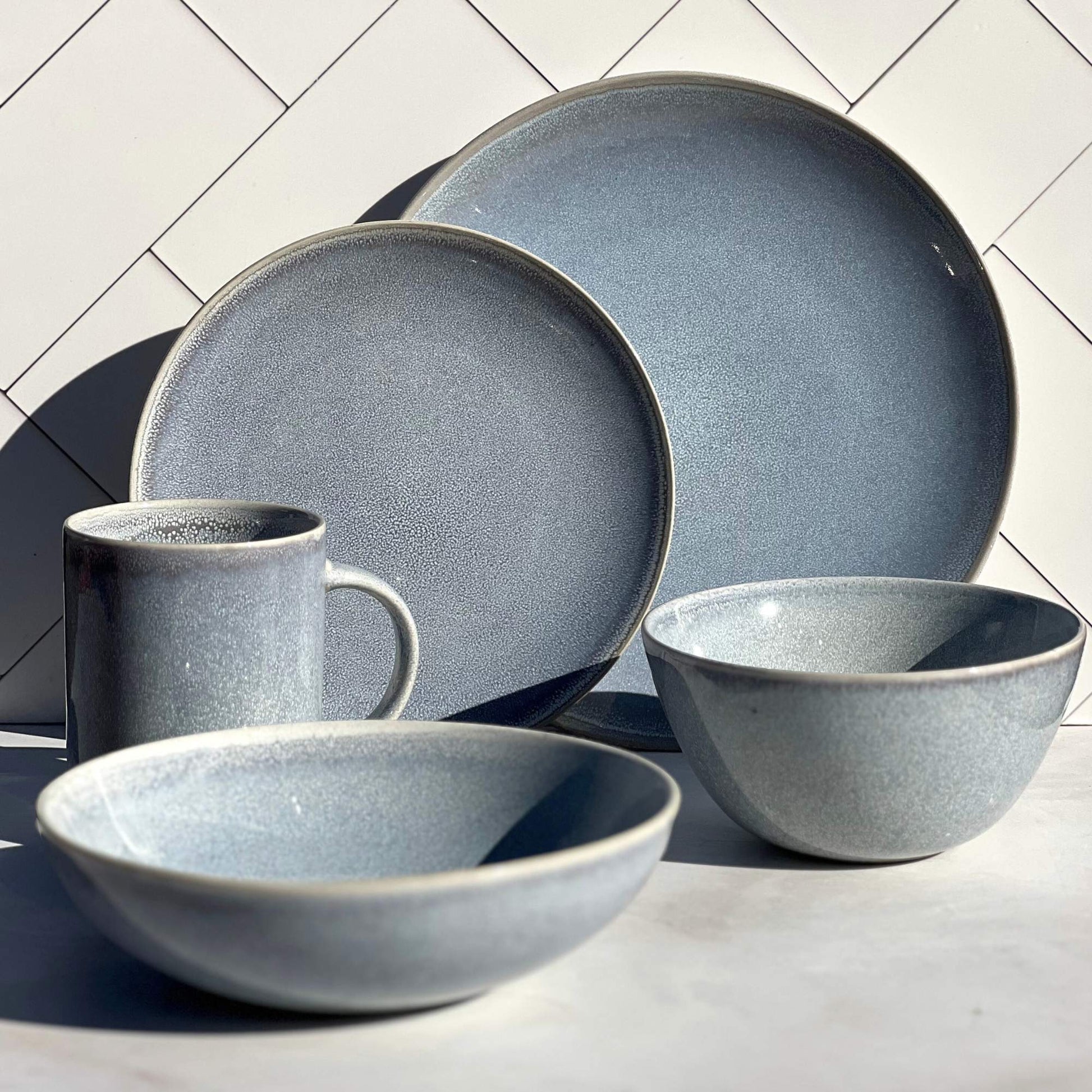 Set 4 Bowls Soperos Cerámica Fuji Decoexpress6#Celeste