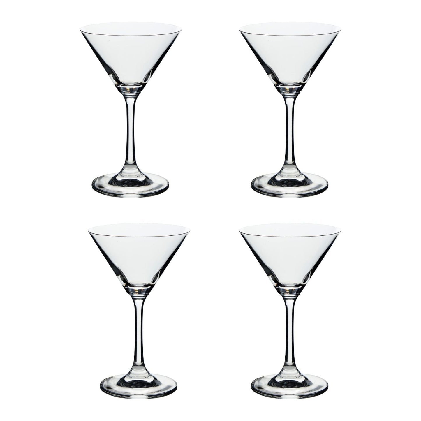 Set 4 Copas Martini Vidrio 274 Ml Importclick5#Transparente