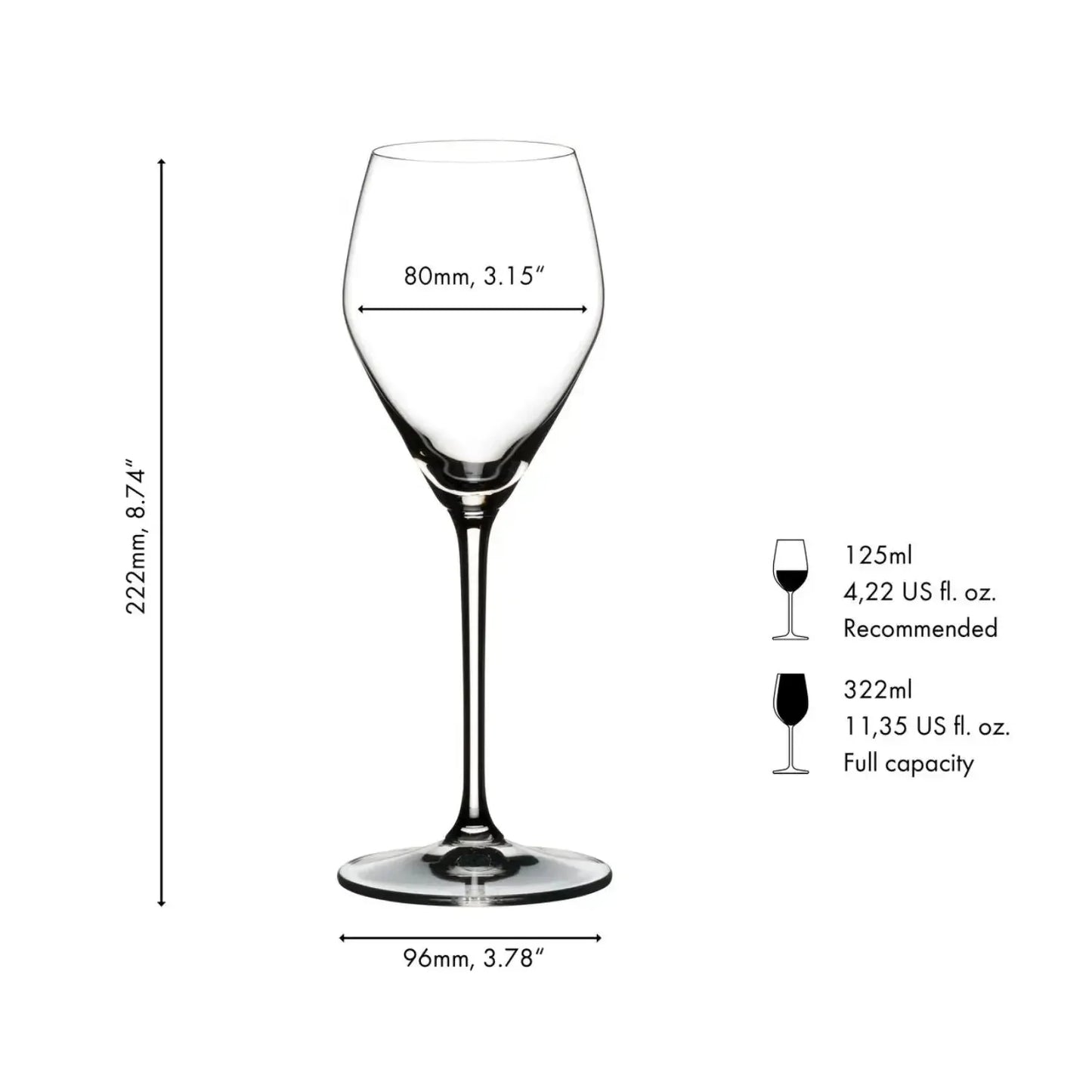 Set 4 Copas Prosecco Riedel-Copas