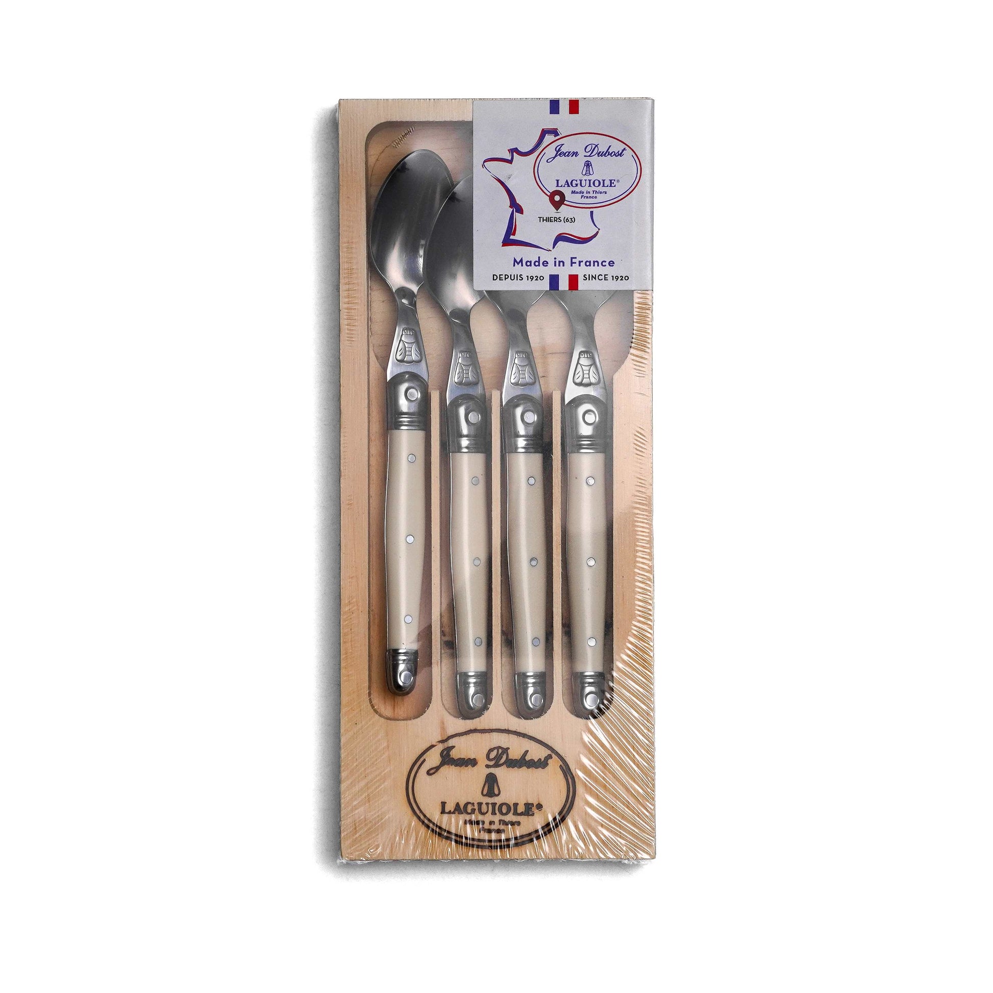 Set 4 Cucharas Café Moka Laguiole Jean Dubost3#Beige