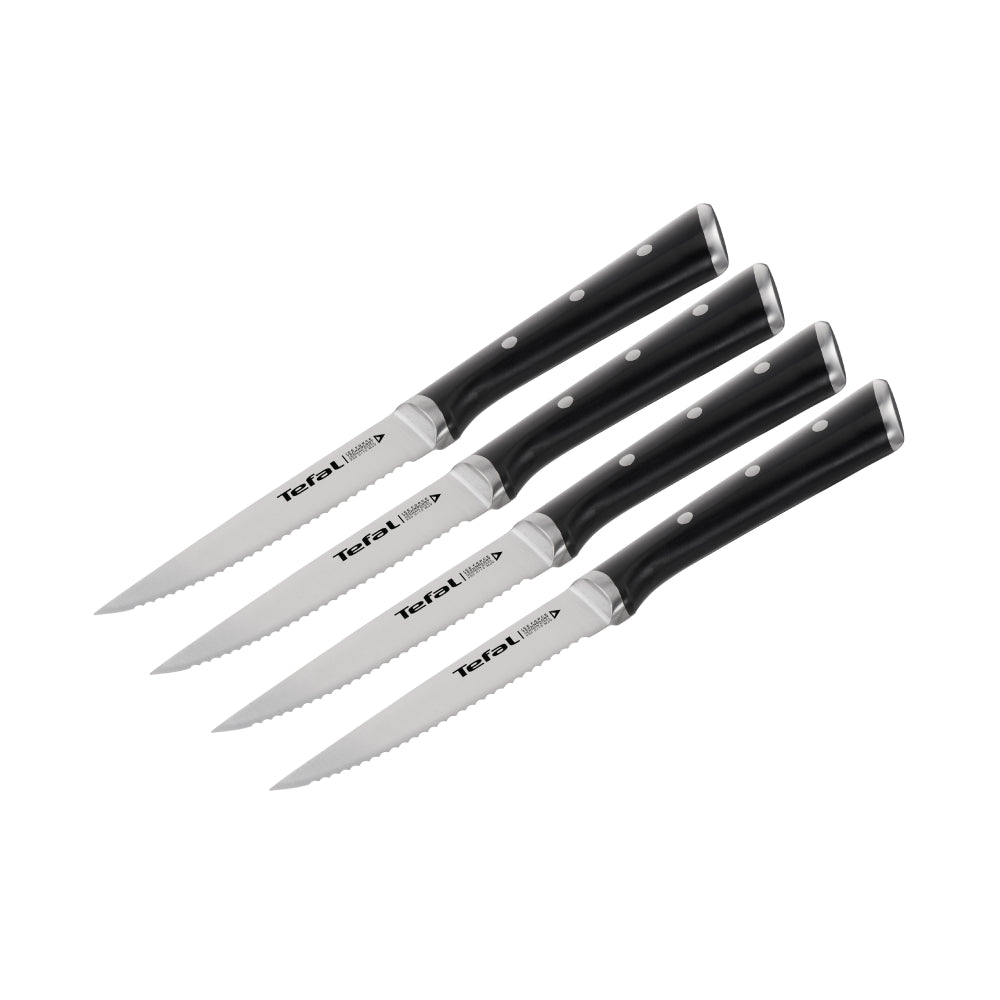 Set 4 Cuchillos Ice Force 11 Cm Tefal2#Negro