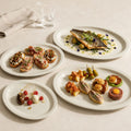 Set 4 fuentes ovaladas 29 y 33 cm porcelana Windsor - Marfil Decoexpress-Fuentes