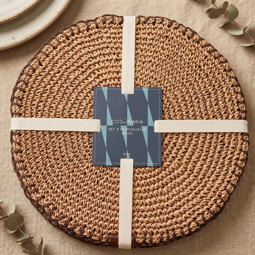 Set 4 Individuales Beige Coquinaria-Accesorios