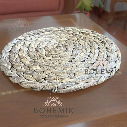 Set 4 Individuales Verna Bohemik3#beige oscuro
