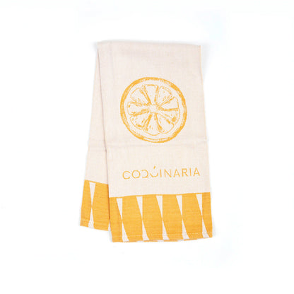 Set 4 Paños de Cocina Amarillos Verduras Coquinaria-Paños