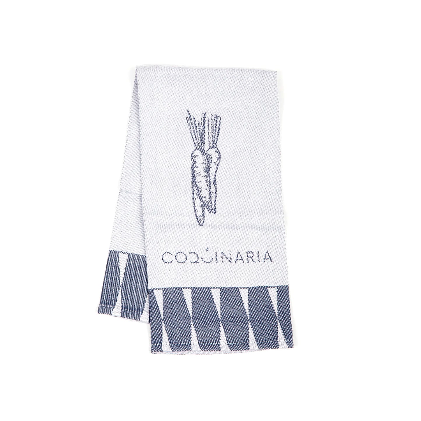 Set 4 Paños de Cocina Azul Verduras Coquinaria-Paños