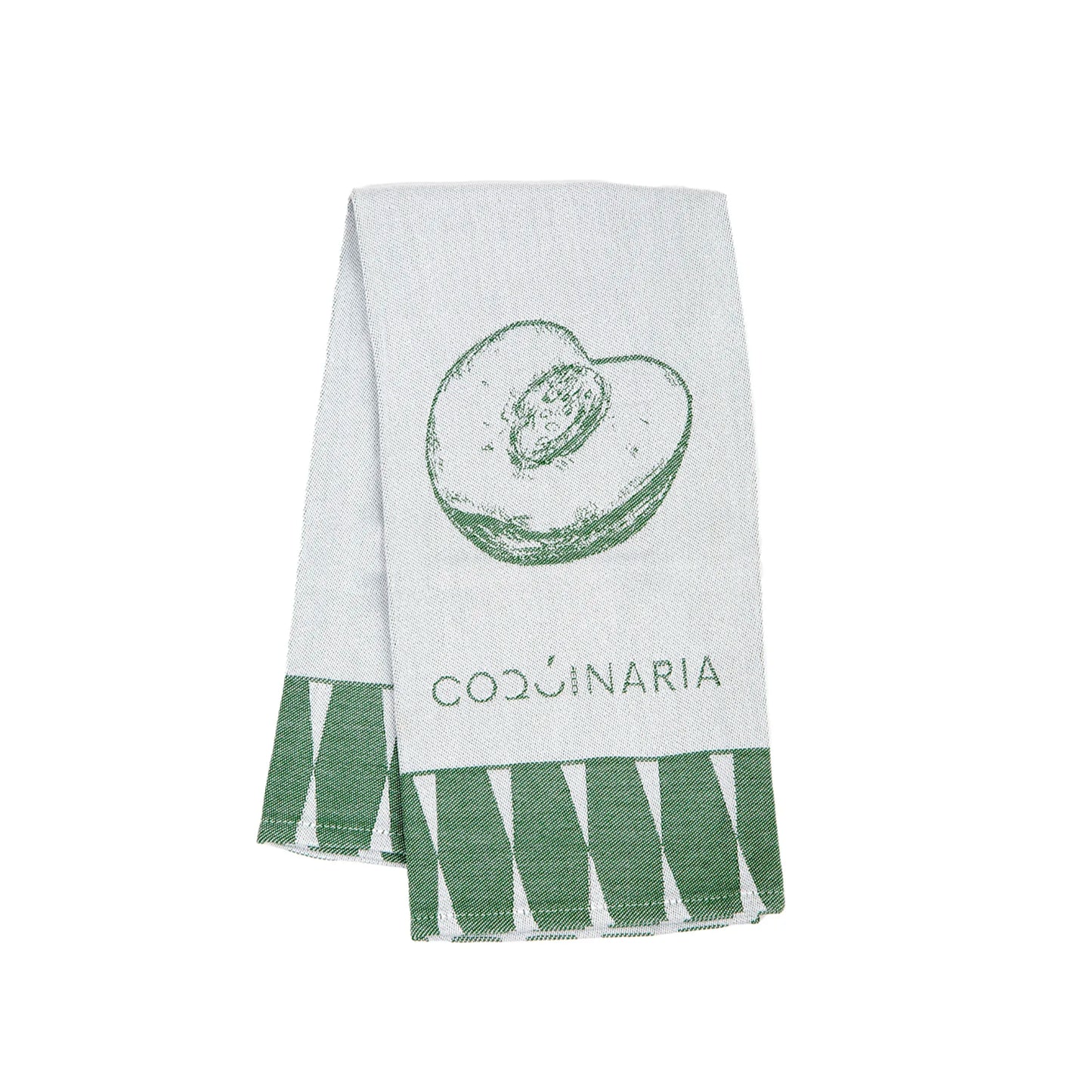 Set 4 Paños de Cocina Verdes Verduras Coquinaria-Paños