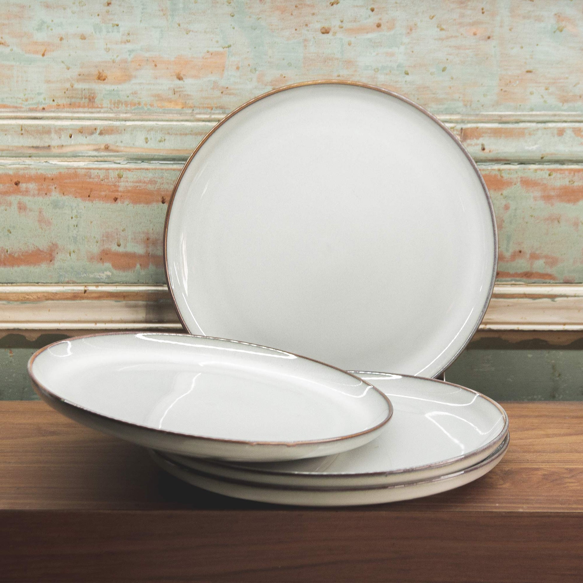 Set 4 Platos De Fondo Copahue Decoexpress1#Beige