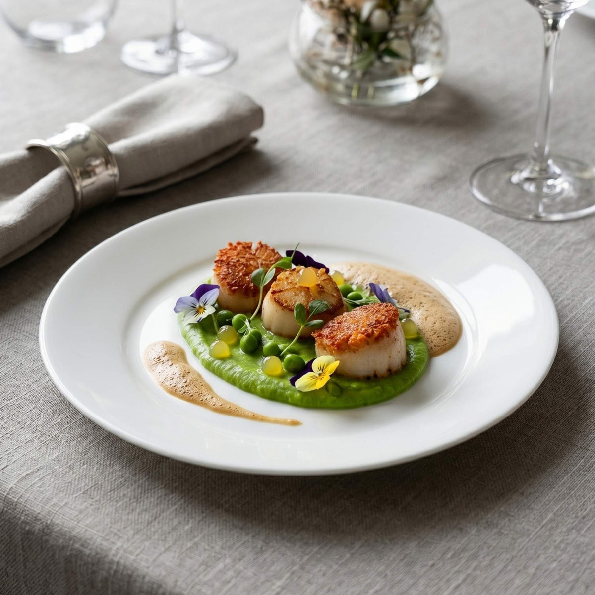 Set 4 platos ensalada 19,3 cm New Bone China Decoexpress-Platos