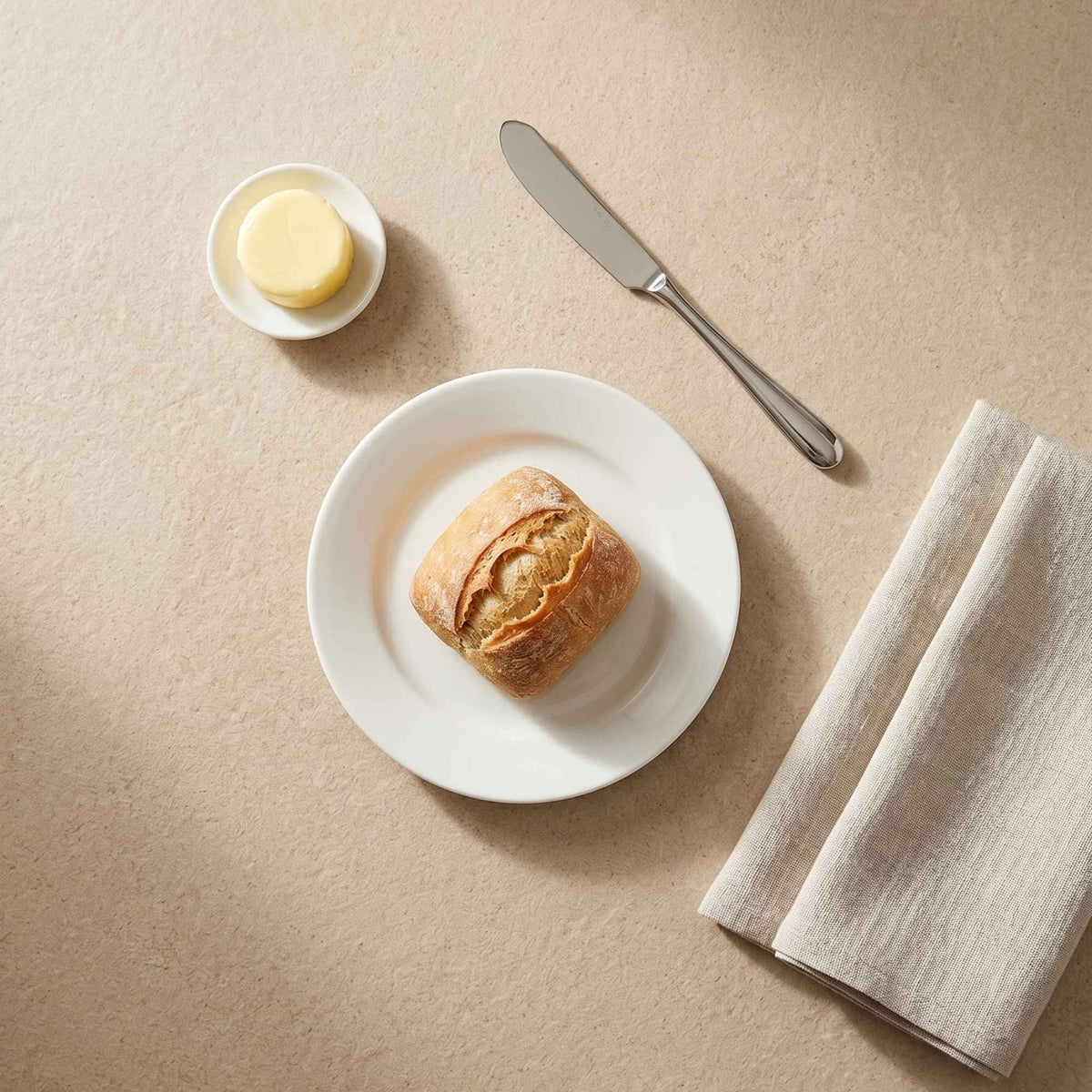 Set 4 platos pan 15,2 cm New Bone China Decoexpress-Platos